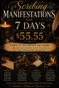Scribing Manifestations - 7 Days, Dressed and Burned