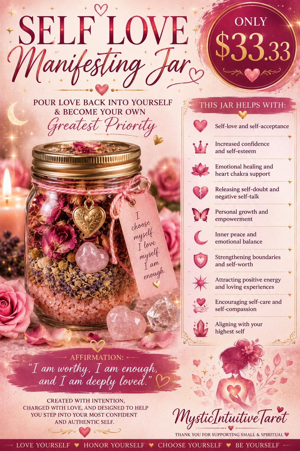 Self Love Manifesting Jar
