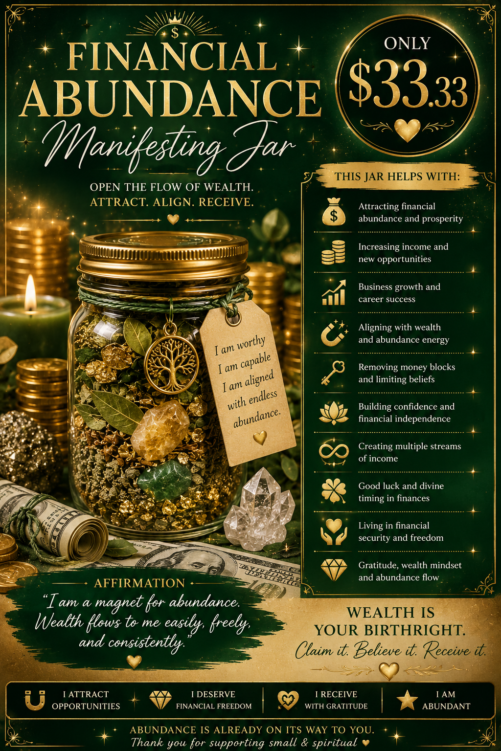 Financial Abundance Manifesting Jar
