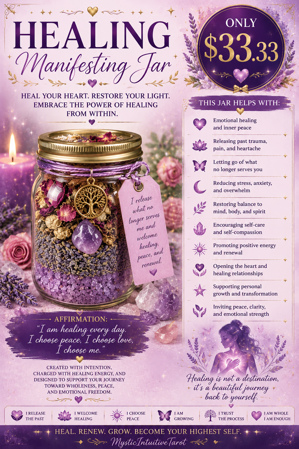 Healing Manifesting Jar
