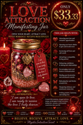 Love Attraction Manifesting Jar
