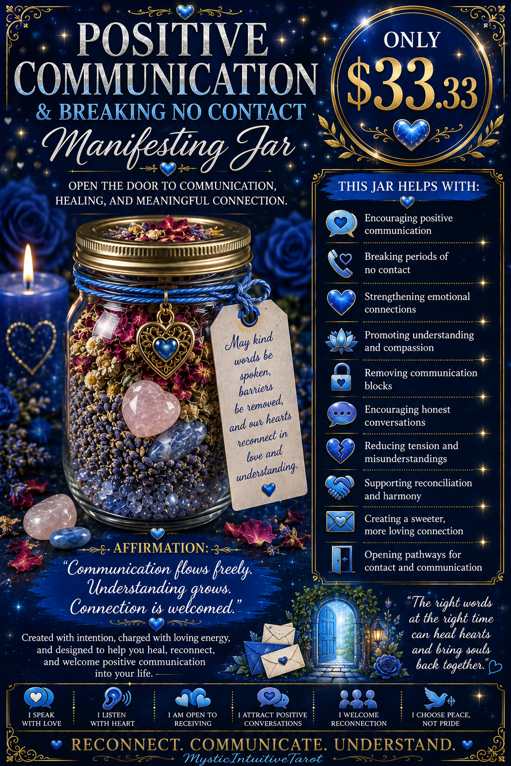 Positive Communication and Contact Manifesting Jar