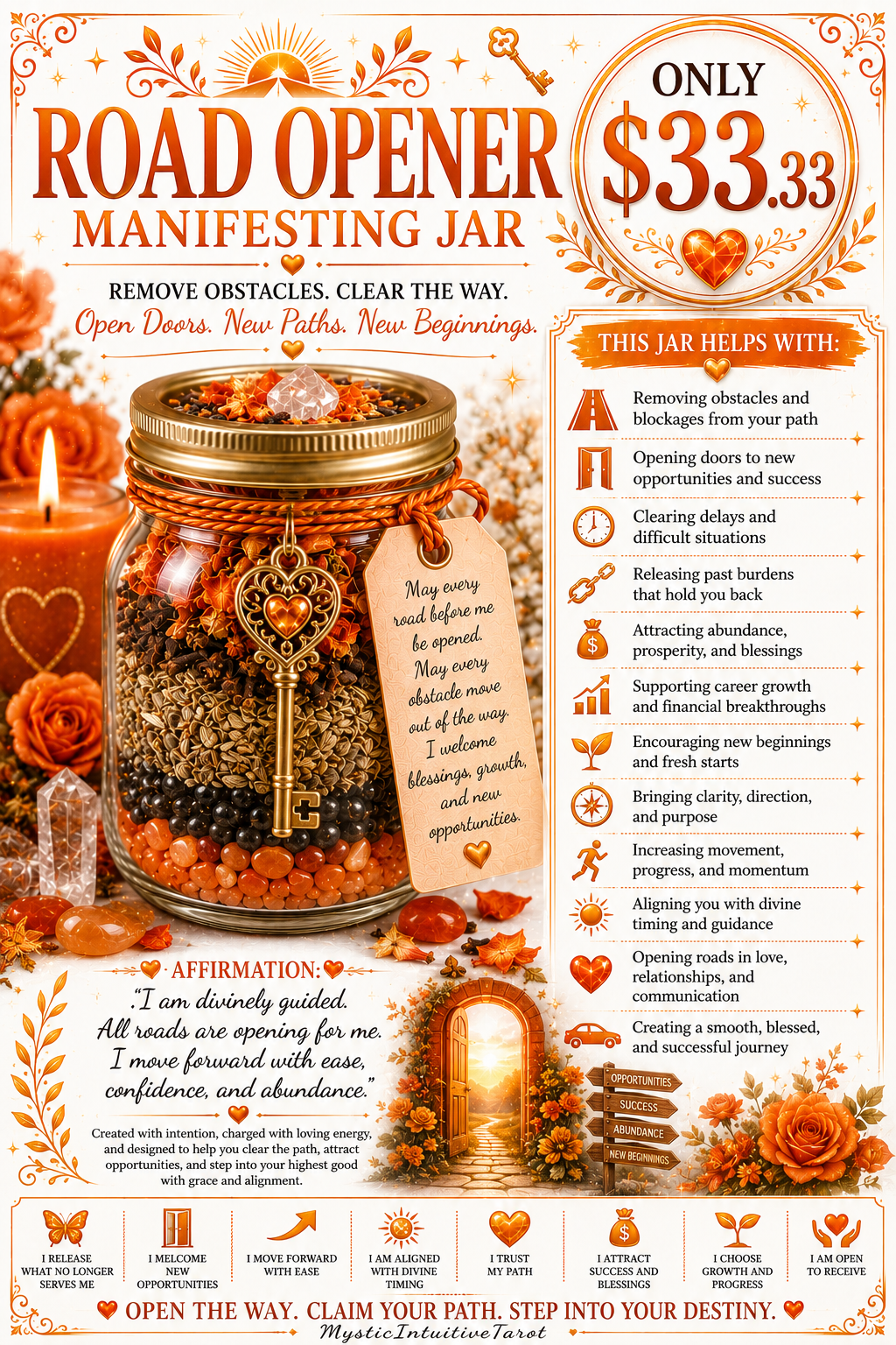 Road Opening Manifesting Jar