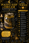 Peaceful Sleep and Dreams Manifestation Jar