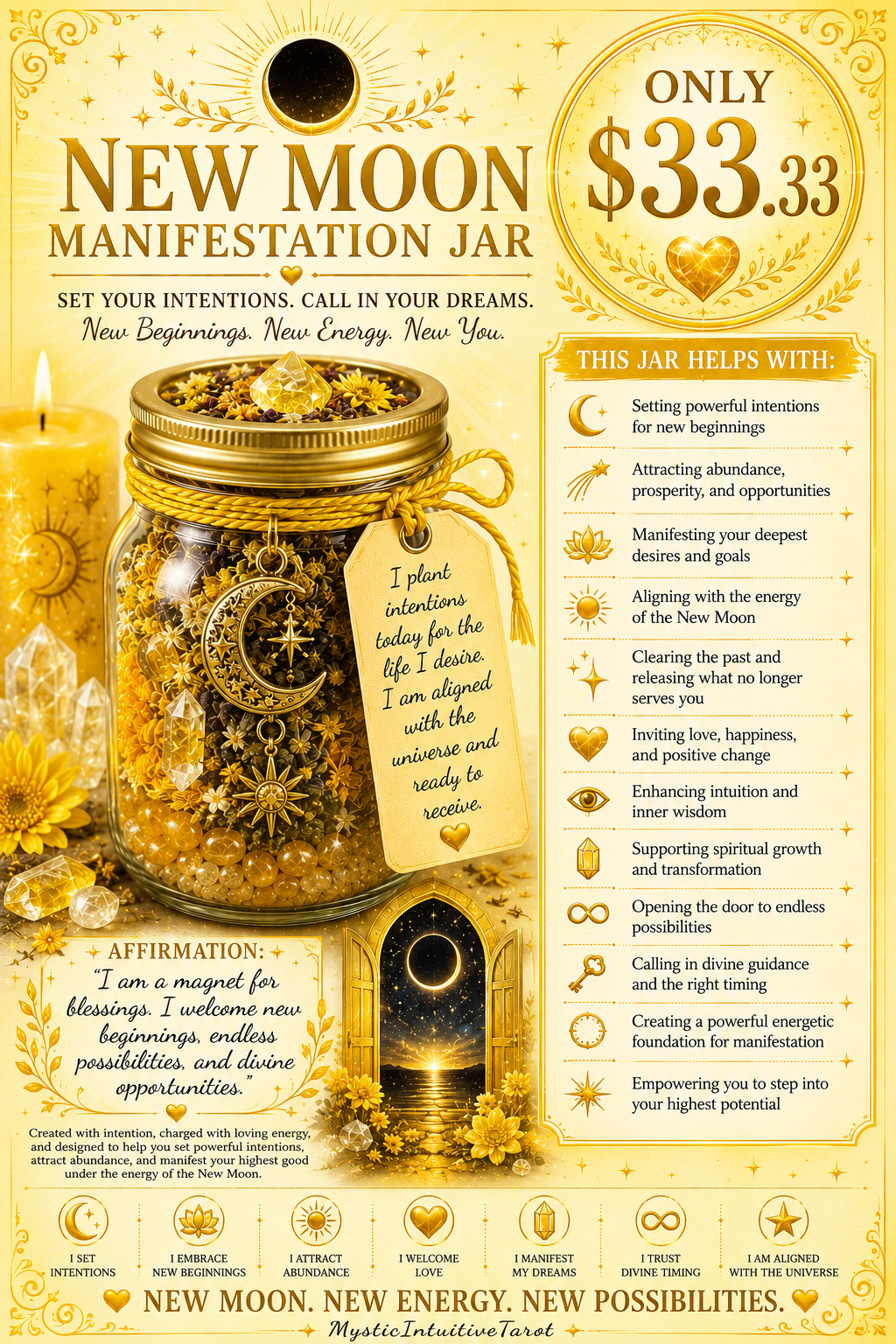 New Moon Manifesting Jar