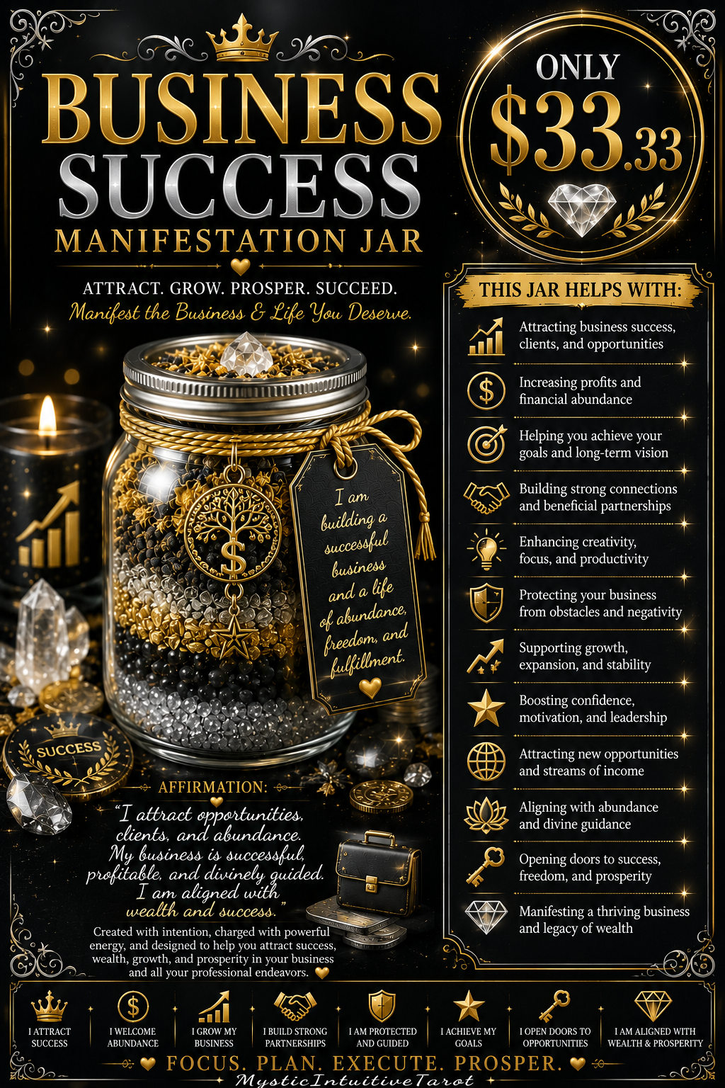 Business Success Manifestation Jar