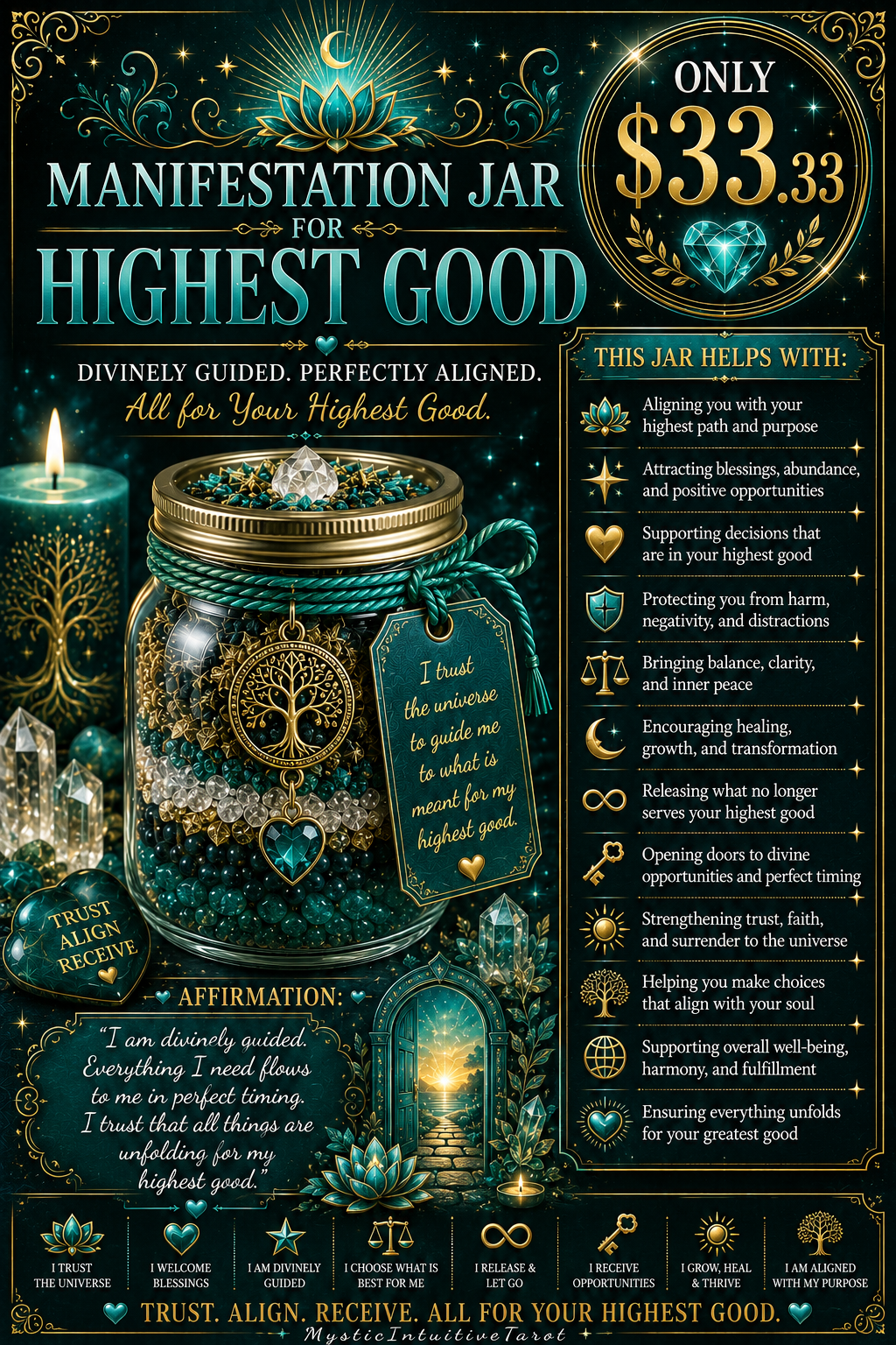 Highest Good Manifestation Jar