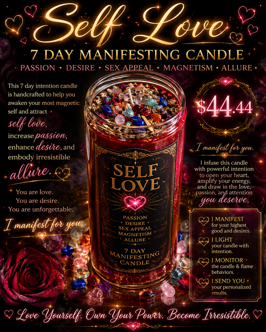 Self Love 7 Day Manifesting Candle