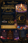 SALE! 7 Day Dressed Manifesting Candles